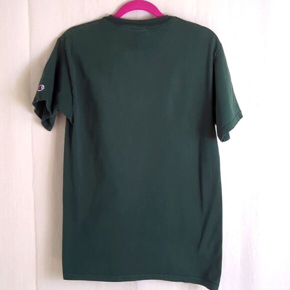 Pepperdine Champion Short Sleeve Green Tee Shirt Size Medium - Picture 5 of 5